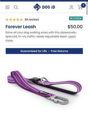 Forever leash from DogID